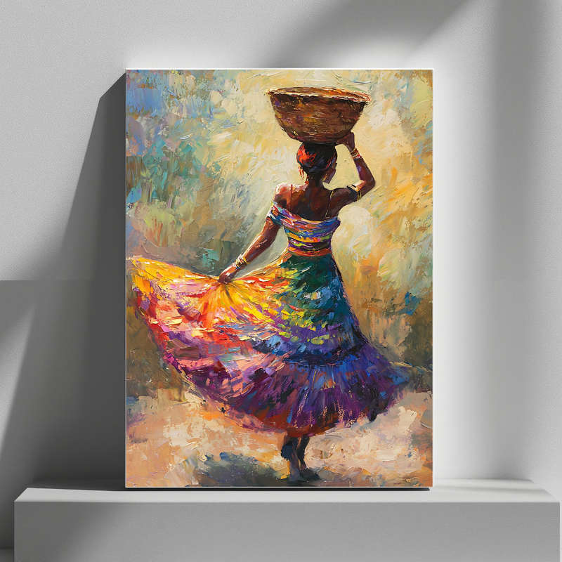 Wall Art Decor Print Mounted on Wooden Board - Vibrant, Elegant and Ready to Hang