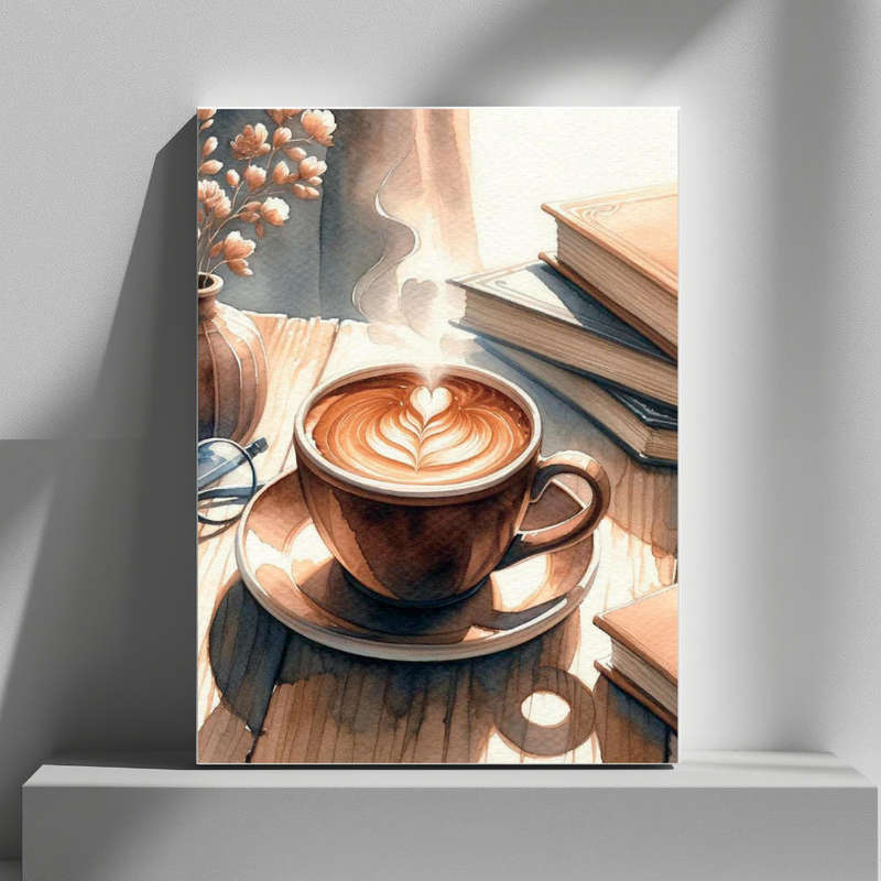 Wall Art Decor Print Mounted on Wooden Board - Vibrant, Elegant and Ready to Hang