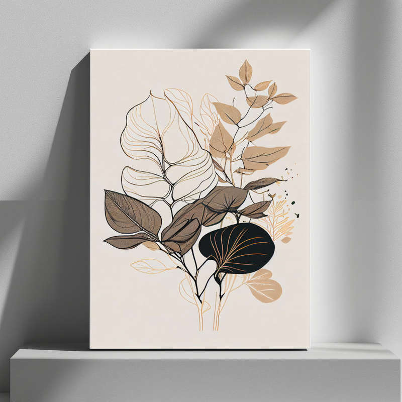 Wall Art Decor Print Mounted on Wooden Board - Vibrant, Elegant and Ready to Hang