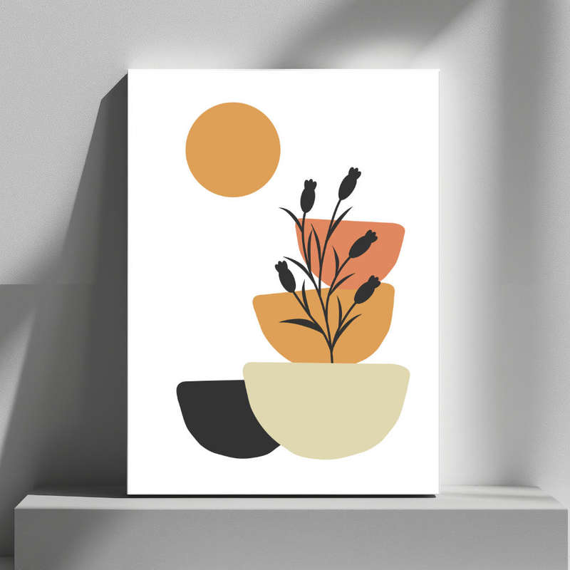 Wall Art Decor Print Mounted on Wooden Board - Vibrant, Elegant and Ready to Hang