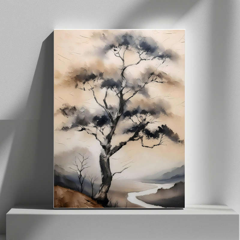Wall Art Decor Print Mounted on Wooden Board - Vibrant, Elegant and Ready to Hang
