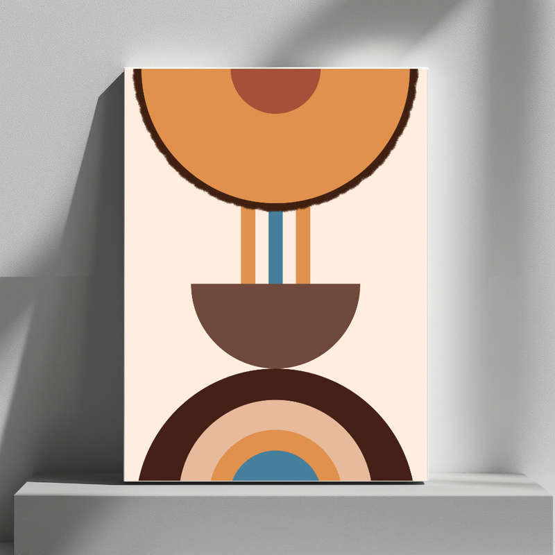 Wall Art Decor Print Mounted on Wooden Board - Vibrant, Elegant and Ready to Hang