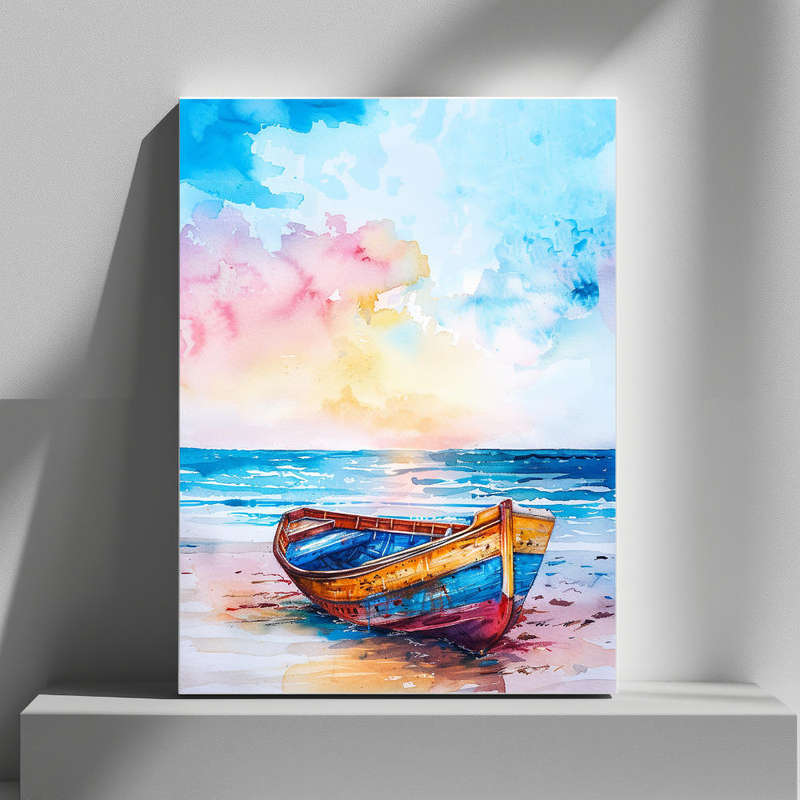 Wall Art Decor Print Mounted on Wooden Board - Vibrant, Elegant and Ready to Hang