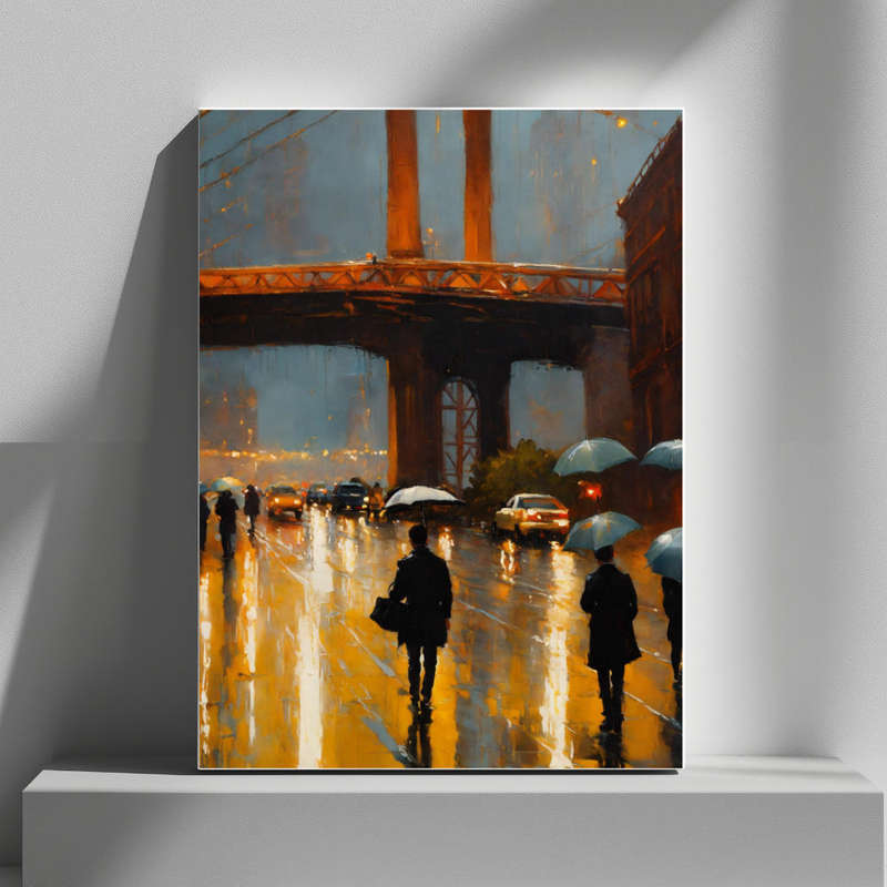 Wall Art Decor Print Mounted on Wooden Board - Vibrant, Elegant and Ready to Hang