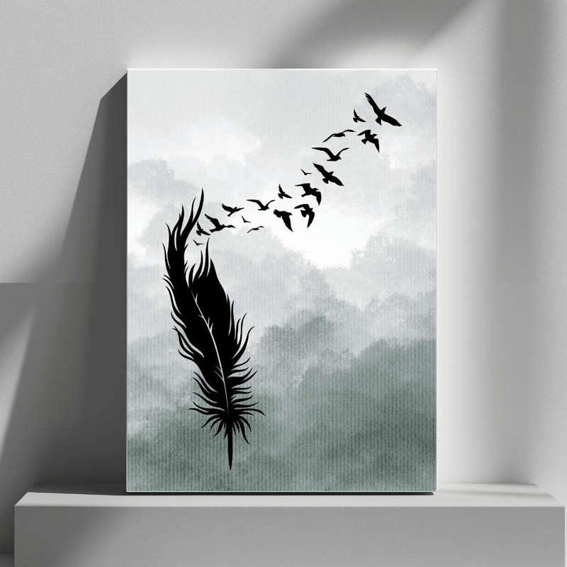 Wall Art Decor Print Mounted on Wooden Board - Vibrant, Elegant and Ready to Hang
