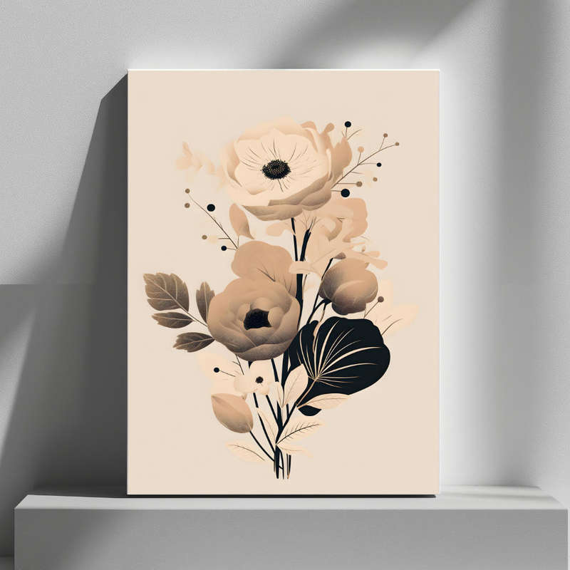 Wall Art Decor Print Mounted on Wooden Board - Vibrant, Elegant and Ready to Hang