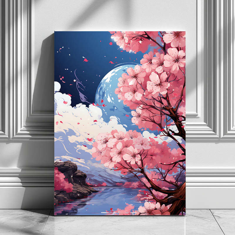 Wall Art Decor Print Mounted on Wooden Board - Vibrant, Elegant and Ready to Hang