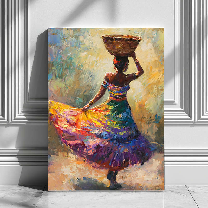 Wall Art Decor Print Mounted on Wooden Board - Vibrant, Elegant and Ready to Hang