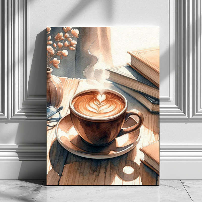 Wall Art Decor Print Mounted on Wooden Board - Vibrant, Elegant and Ready to Hang