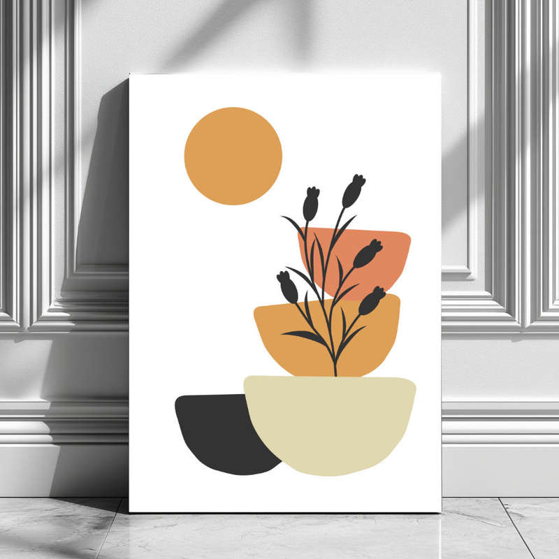 Wall Art Decor Print Mounted on Wooden Board - Vibrant, Elegant and Ready to Hang