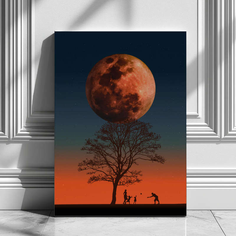 Wall Art Decor Print Mounted on Wooden Board - Vibrant, Elegant and Ready to Hang