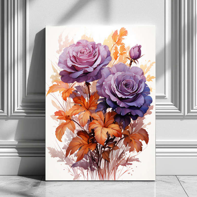 Wall Art Decor Print Mounted on Wooden Board - Vibrant, Elegant and Ready to Hang