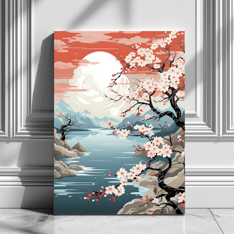 Wall Art Decor Print Mounted on Wooden Board - Vibrant, Elegant and Ready to Hang
