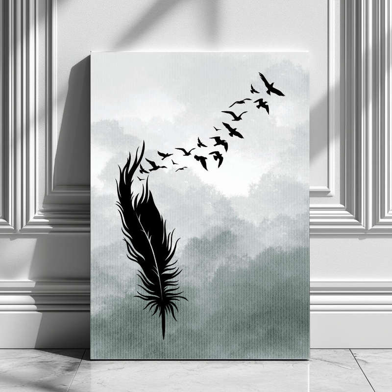 Wall Art Decor Print Mounted on Wooden Board - Vibrant, Elegant and Ready to Hang