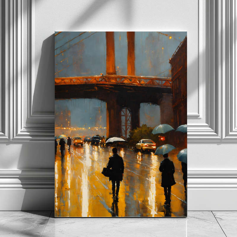 Wall Art Decor Print Mounted on Wooden Board - Vibrant, Elegant and Ready to Hang