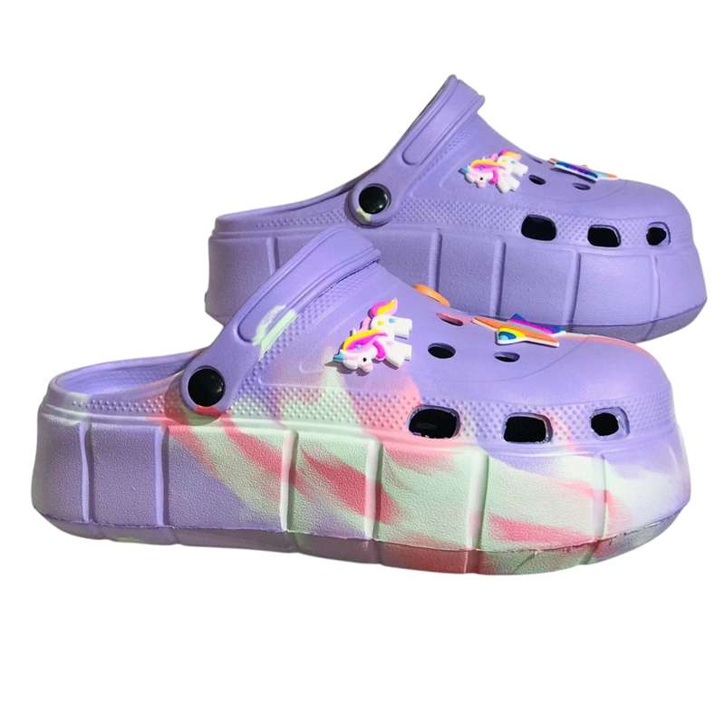 Ladies Clogs Sandals Slingback with Sticker Accessories