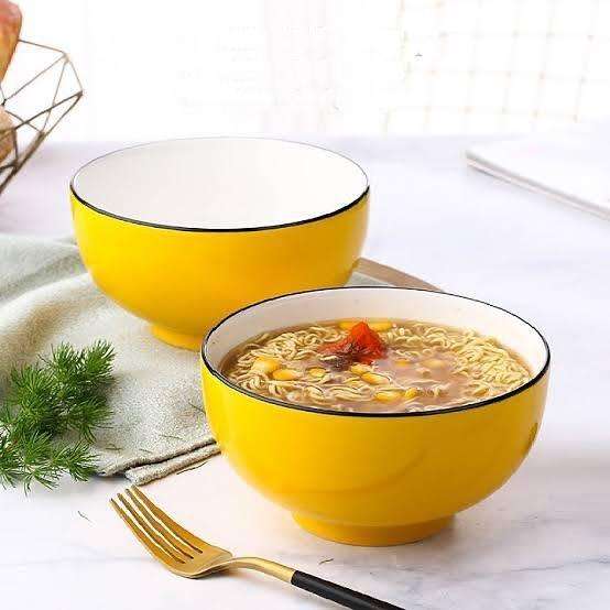 Set Of 4 Stackable Ceramic Cereal Bowls