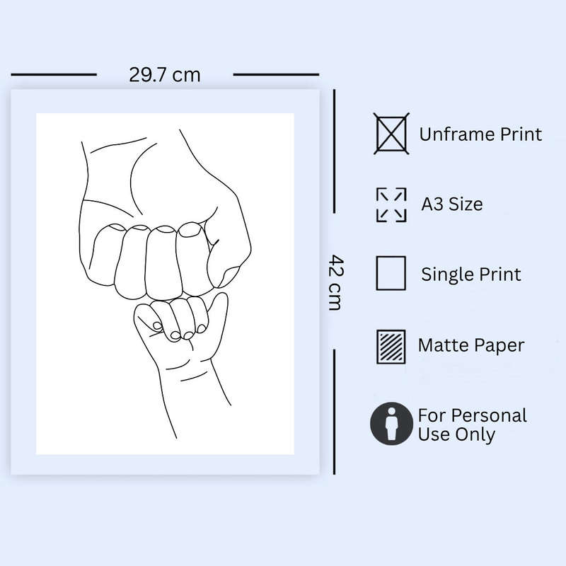 Unframed Wall Art Decor Print | A3-Size
