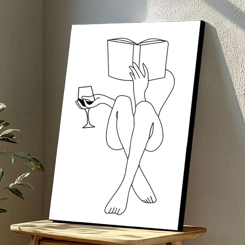 Wall Art Decor Print Mounted on Wooden Board - Vibrant, Elegant and Ready to Hang