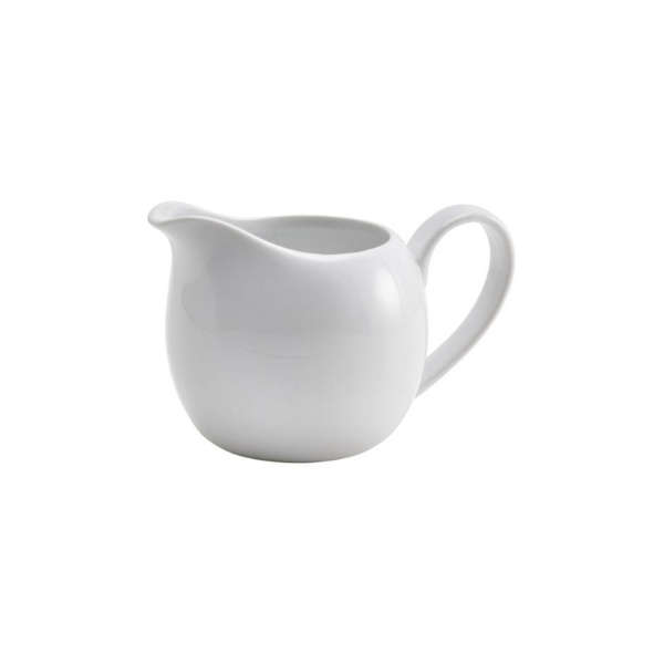 13-Piece White Ceramic Teapot, Creamer pot, Sugar pot, Cups and Saucers