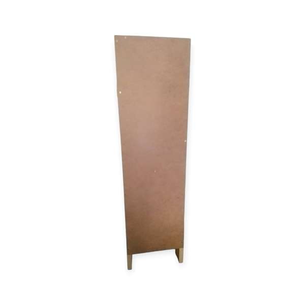 Heavy Natural Preservative-Treated Pine w Masonite Board 4-Panel Folding Privacy Screen Room Divider