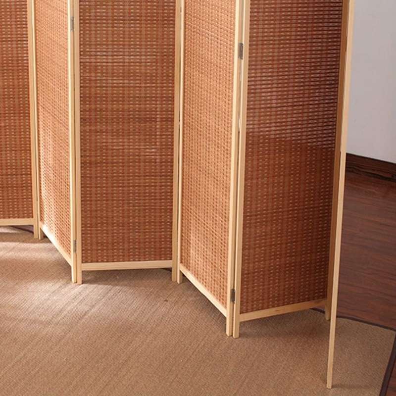 Folding Modern Simplicity Bamboo 4 Panel Privacy Screen Room Divider