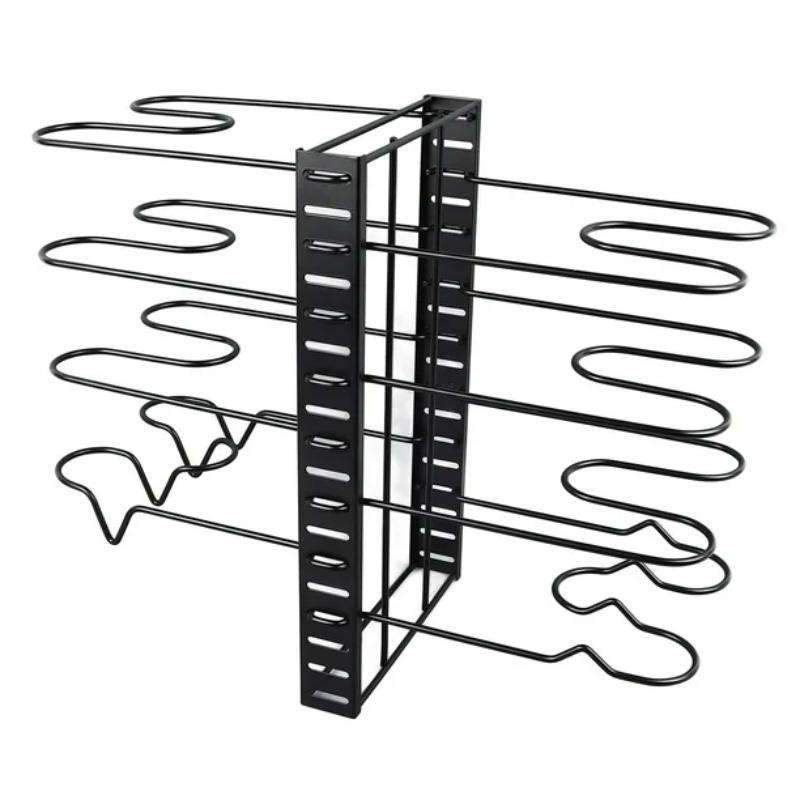 8-Tier Double-Sided Metal Space-Saving Kitchen Storage Organizer Rack