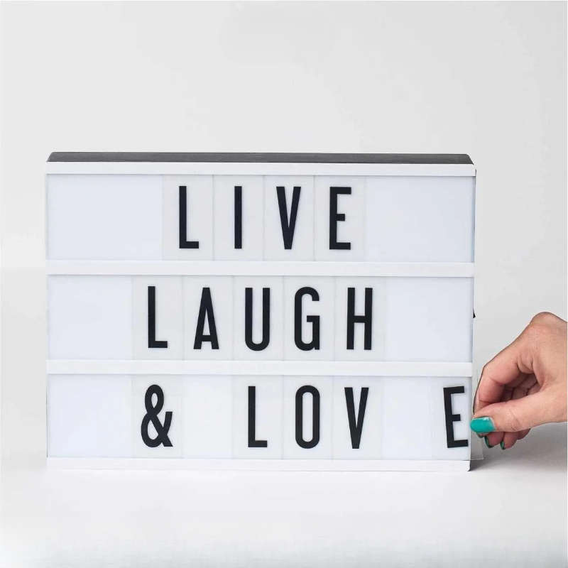 Cinematic LED Letters Message Combination Light Box