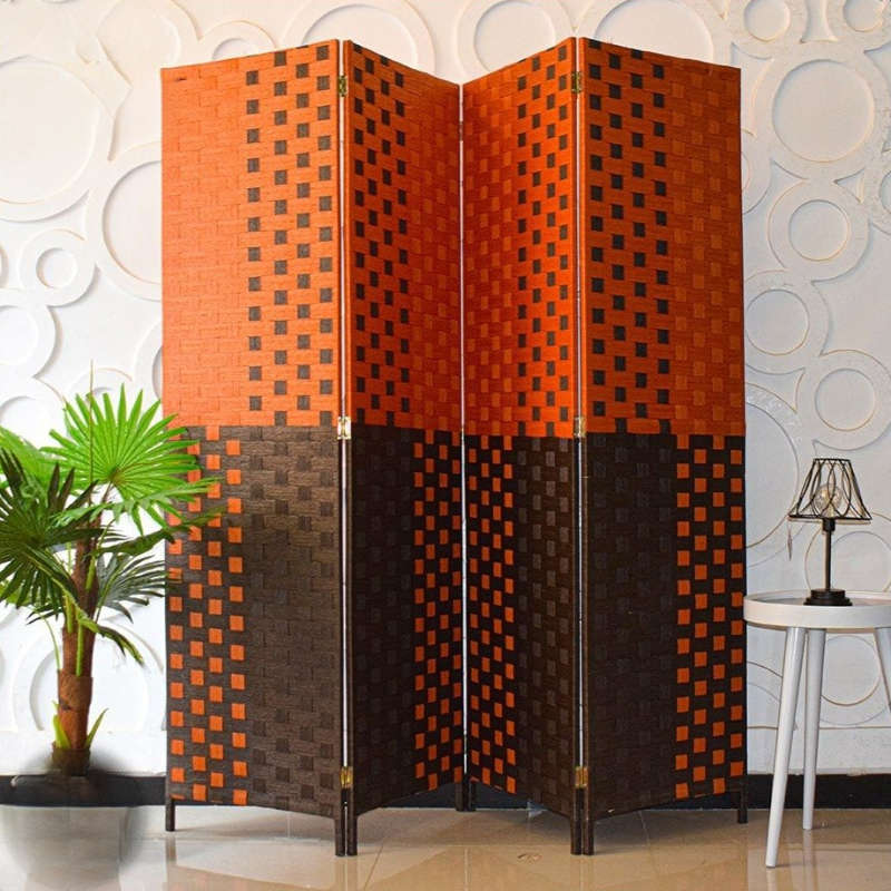 Partition Room Divider - Folding Foldable 4 Panel Privacy Screens Room Divider