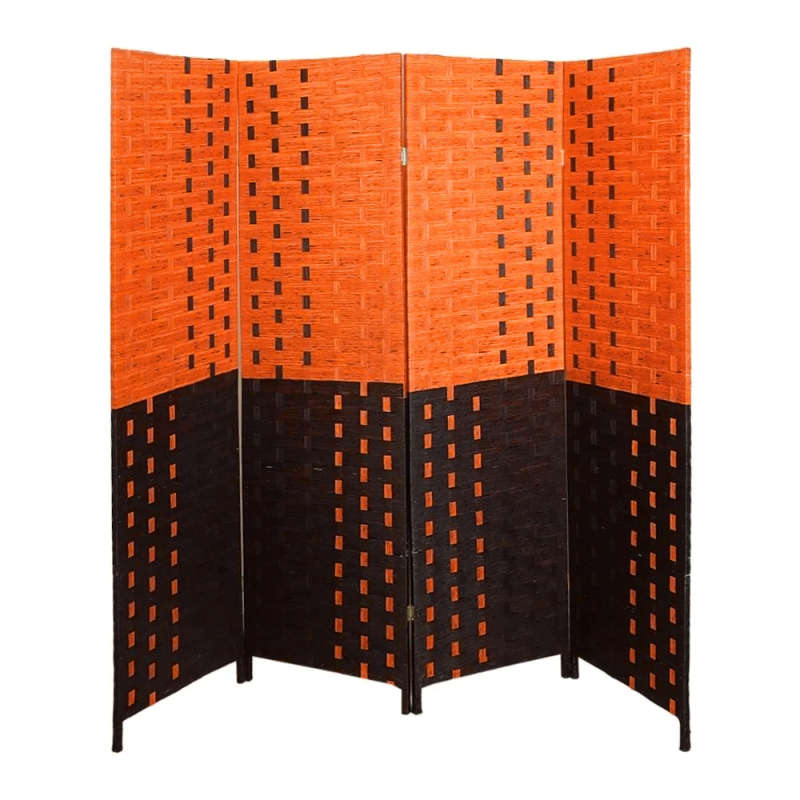 Partition Room Divider - Folding Foldable 4 Panel Privacy Screens Room Divider