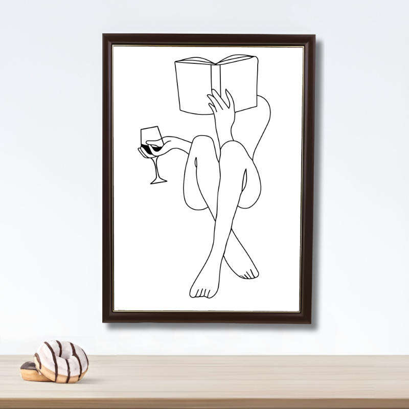 Minimalist Wall Art Decor Print with a Slim Lightweight Frame - A3-Size