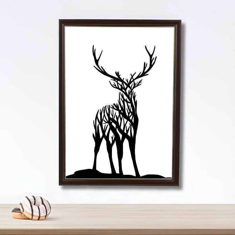 Minimalist Wall Art Decor Print with a Slim Lightweight Frame - A3-Size