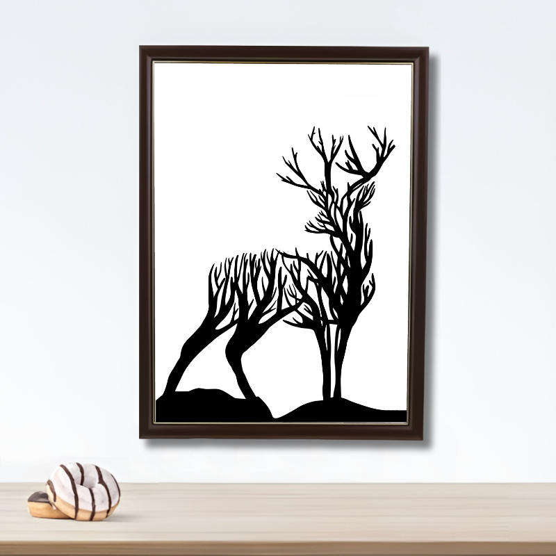 Minimalist Wall Art Decor Print with a Slim Lightweight Frame - A3-Size