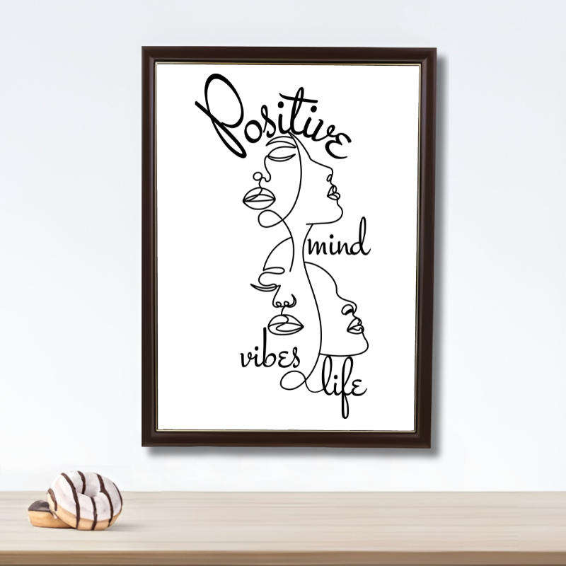 Minimalist Wall Art Decor Print with a Slim Lightweight Frame - A3-Size