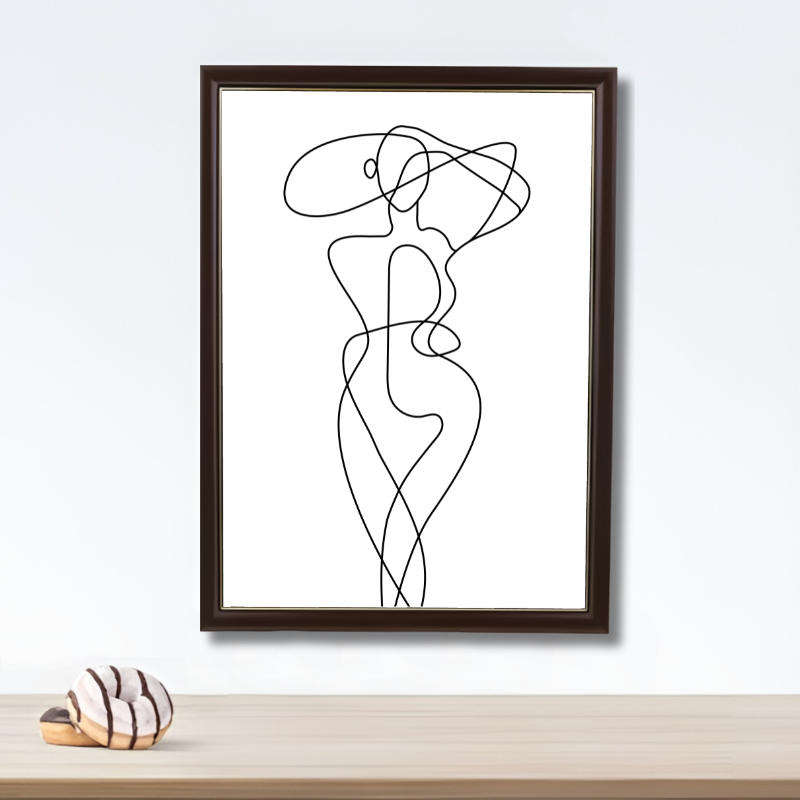 Minimalist Wall Art Decor Print with a Slim Lightweight Frame - A3-Size