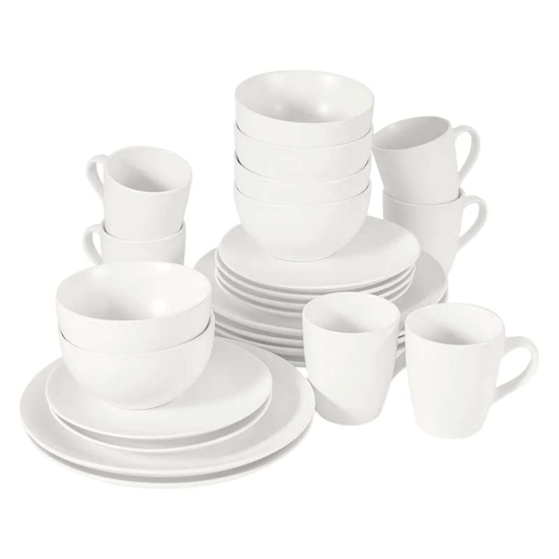 White Dinner Kitchen Starter Kit - Set 24