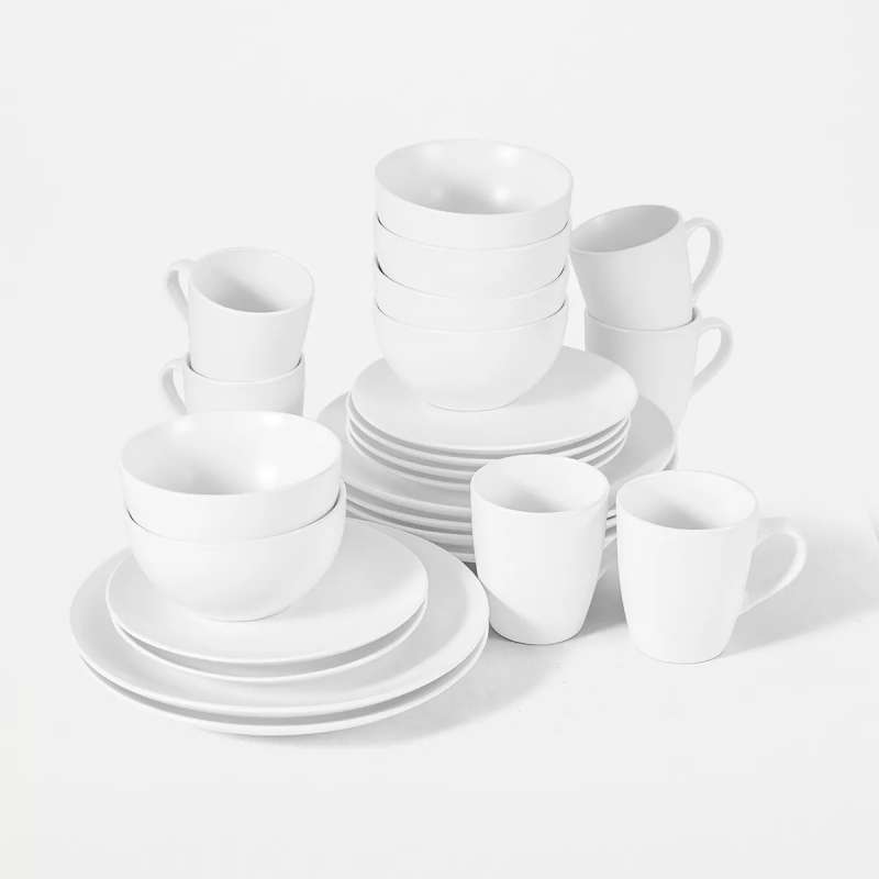 White Dinner Kitchen Starter Kit - Set 24