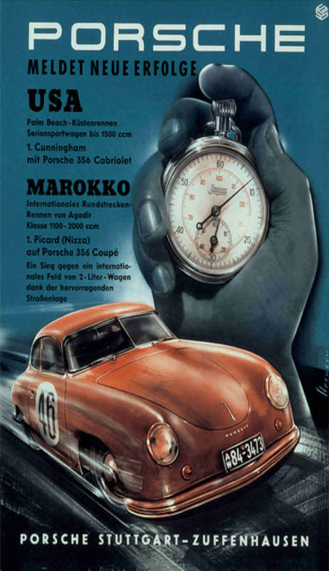 PORSCHE STUTTGART BIG METAL SIGN