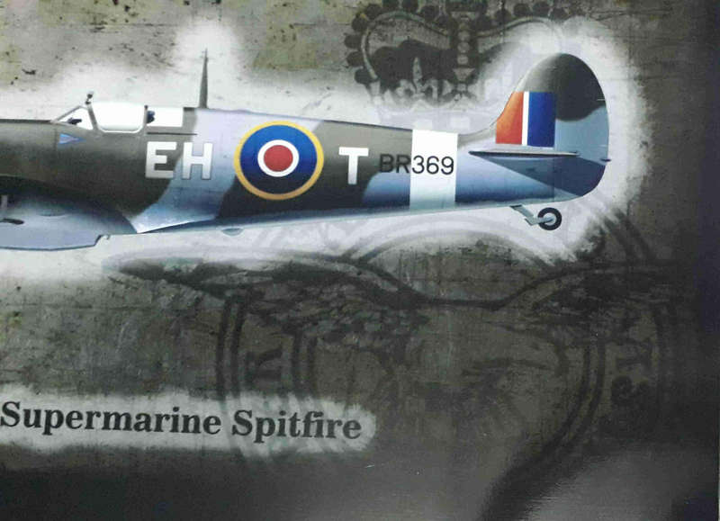 SUPERMARINE SPITFIRE BIG METAL SIGN