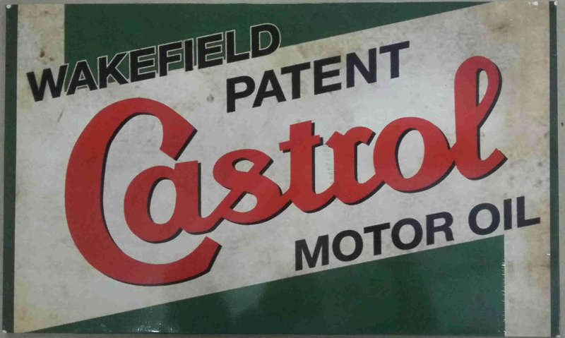 Castrol Oil Wakefield Big Metal Sign