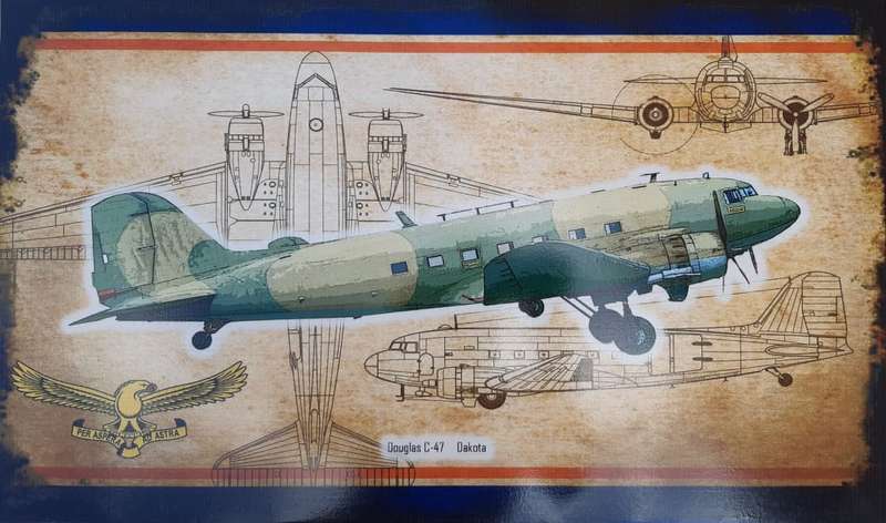 DOUGLAS C-47 DAKOTA BIG METAL SIGN