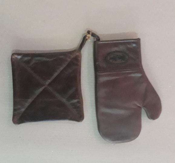 Genuine Leather Braai Gloves and Potholder