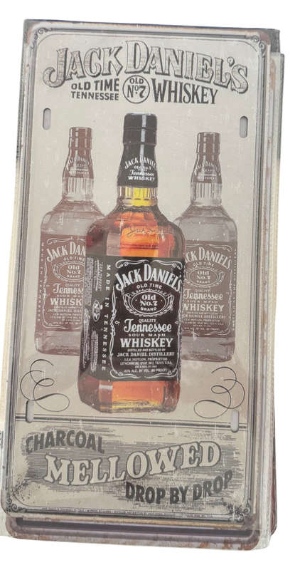 Jack Daniel's Whiskey Metal License Plate