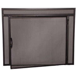 Surface Mounted Fire Screen With One Opening Door 100 x 80cm