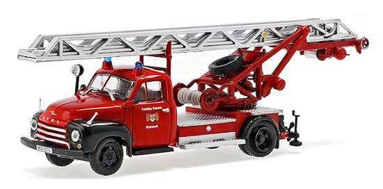 Atlas Fire Engine Truck Collection Opel Blitz Ladder Truck 1/72 OO railway scale