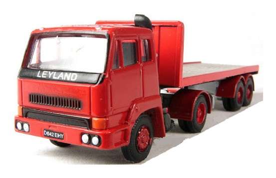 Base Toys Diecast Model LR-X1 Leyland Roadtrain Articulated Flatbed Truck 1/76 OO railway scale