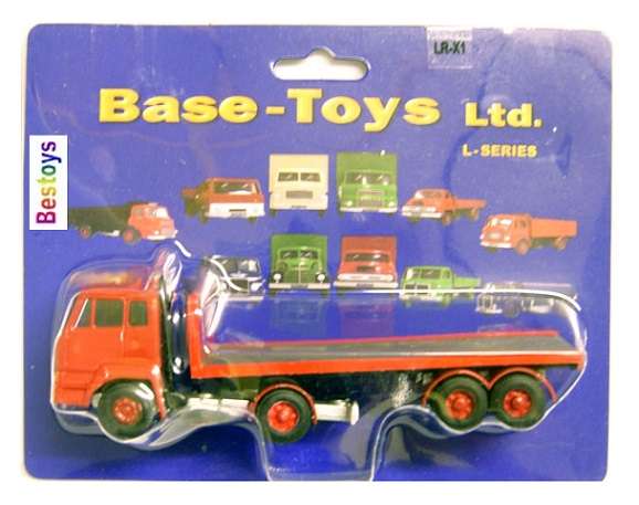 Base Toys Diecast Model LR-X1 Leyland Roadtrain Articulated Flatbed Truck 1/76 OO railway scale