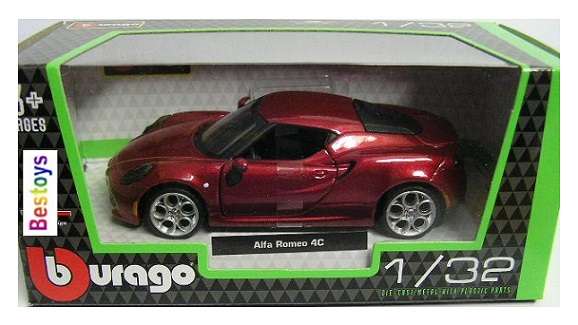 Burago Alfa Romeo 4C 4 C 1/32 scale