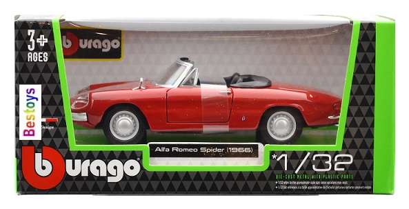 Burago 43000 Alfa Romeo Spider 1966 1/32 scale