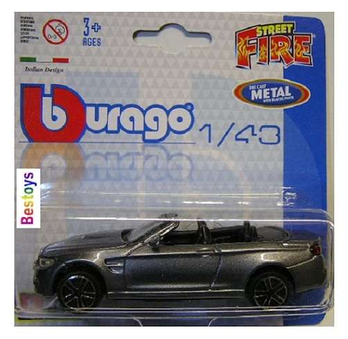 Burago Diecast Model Car BMW M4 BMW M 4 Convertible 1/43 scale